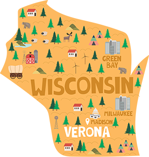 Map of Wisconsin